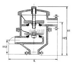 不銹鋼氨水罐呼吸閥結(jié)構(gòu)圖